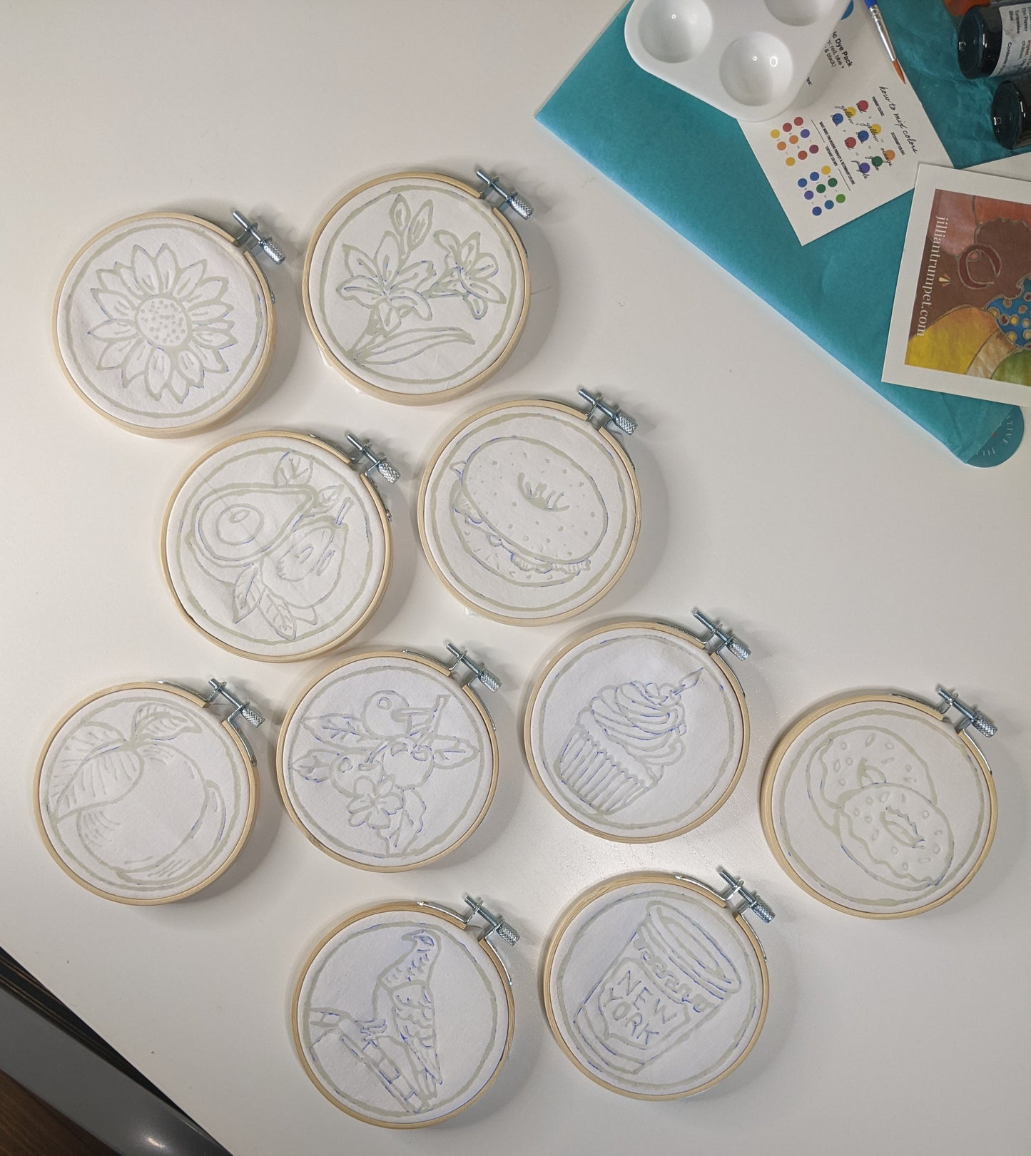 Mini Batik Painting Add-On – 4" Hoop Design Collection