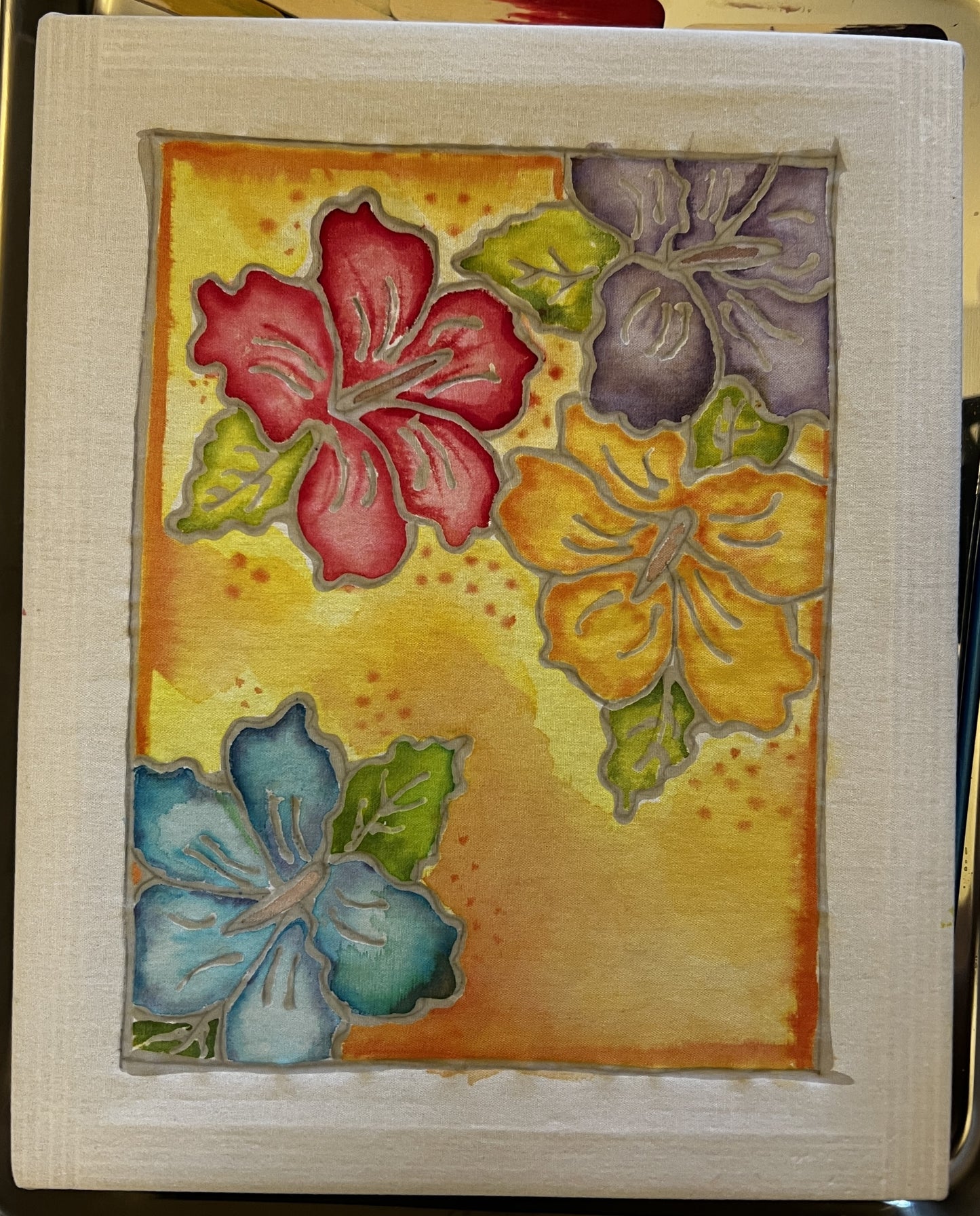 DIY Batik Painting Kit Hibiscus