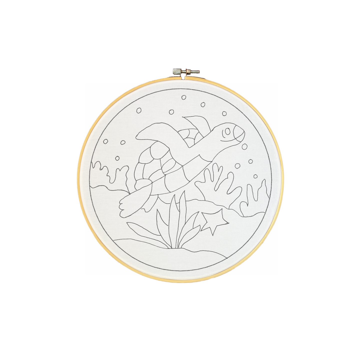 Batik Painting Kit - Sea Turtle (Hoop)