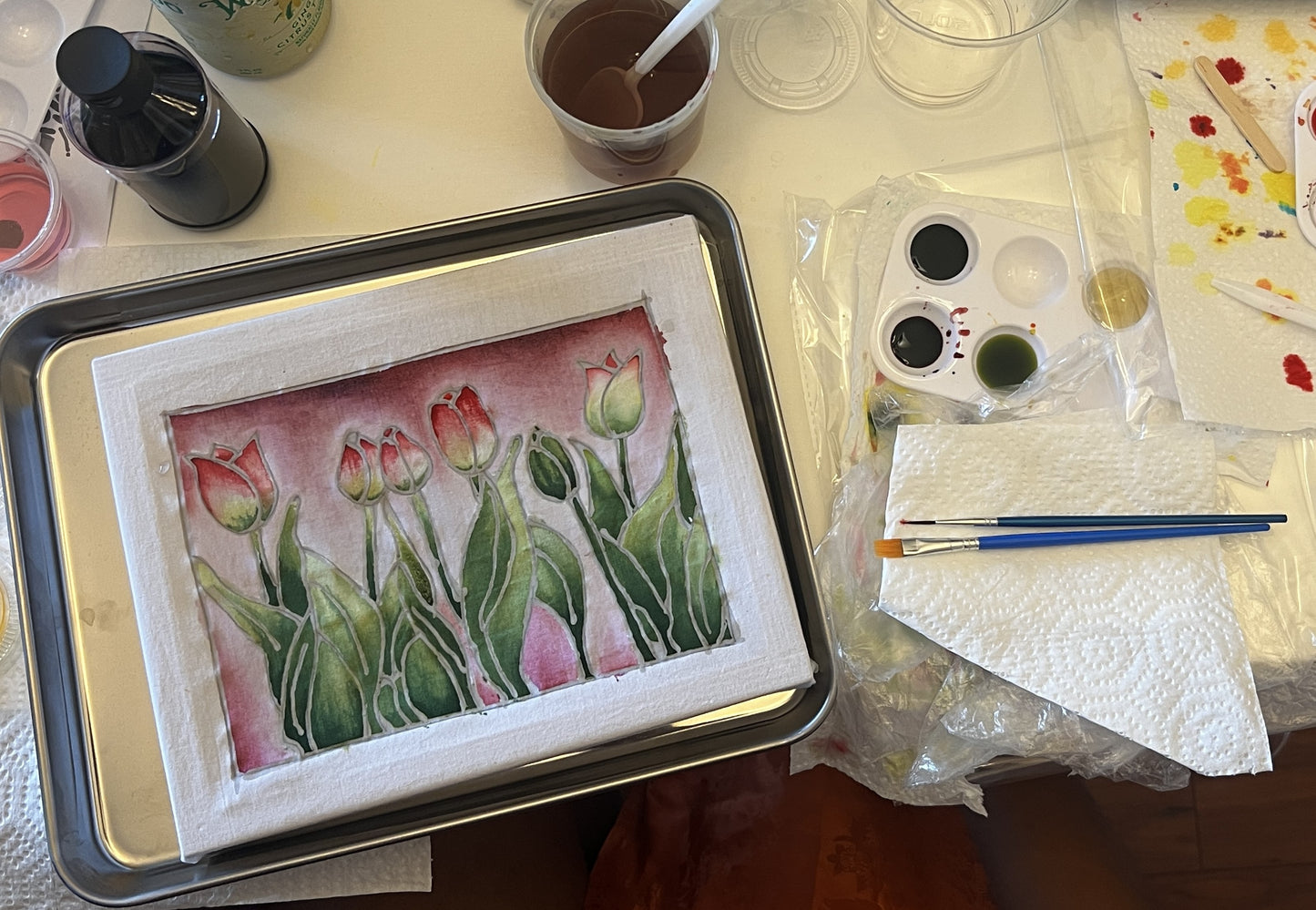 DIY Batik Painting Kit Tulips