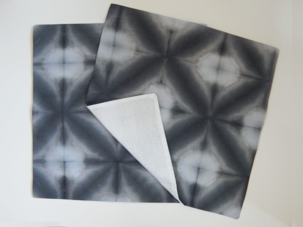 Gray Petals Shibori Pillow Cover