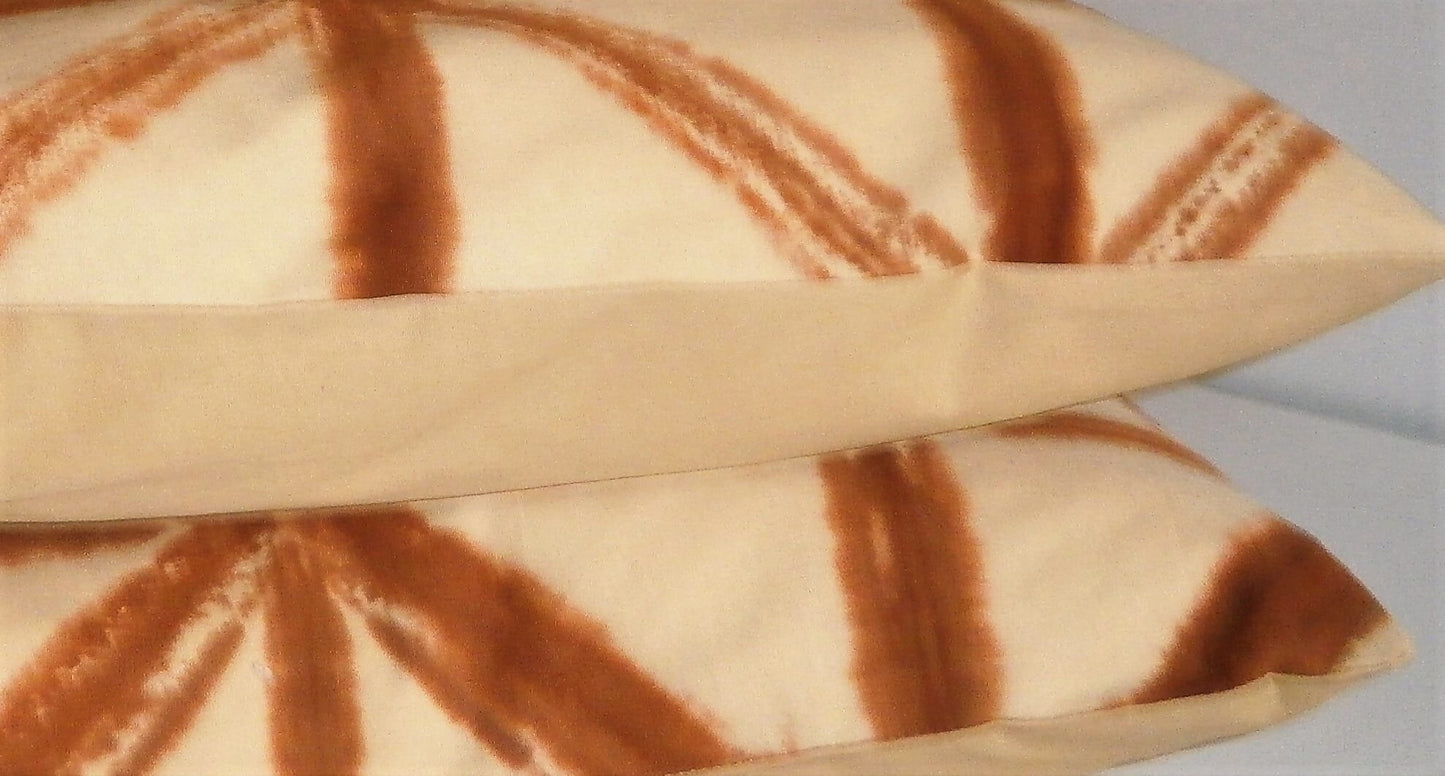 Golden Brown Throw Pillow