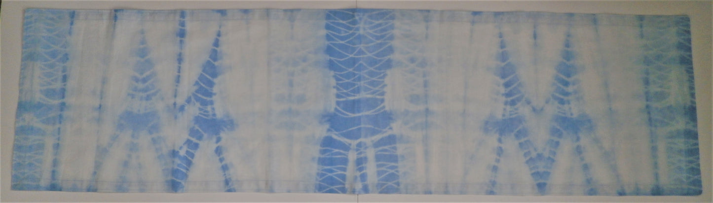 Blue Shibori Table Runner