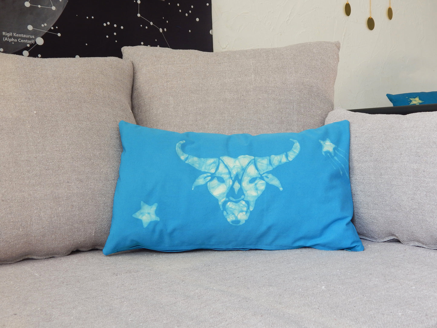 Taurus Zodiac Throw Pillow