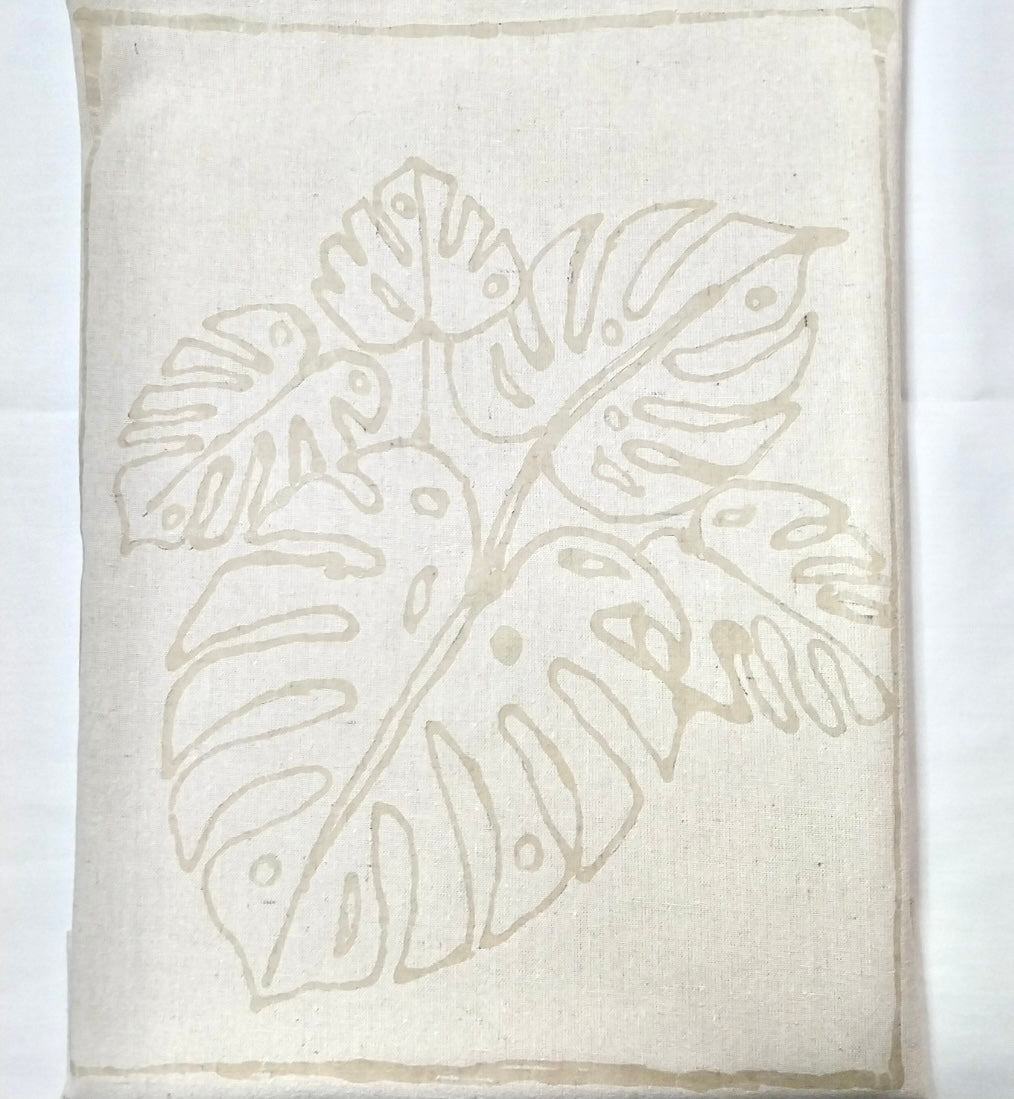 Batik Painting Craft Kit - Monstera Tote Bag