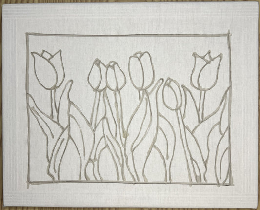 DIY Batik Painting Kit Tulips