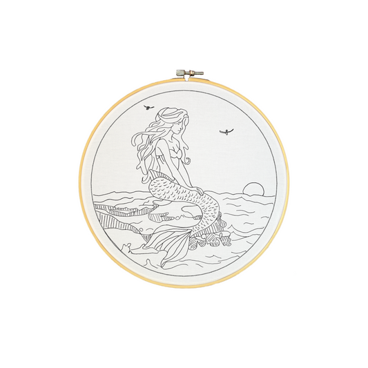 Batik Painting Kit - Mermaid's Gaze (Hoop)