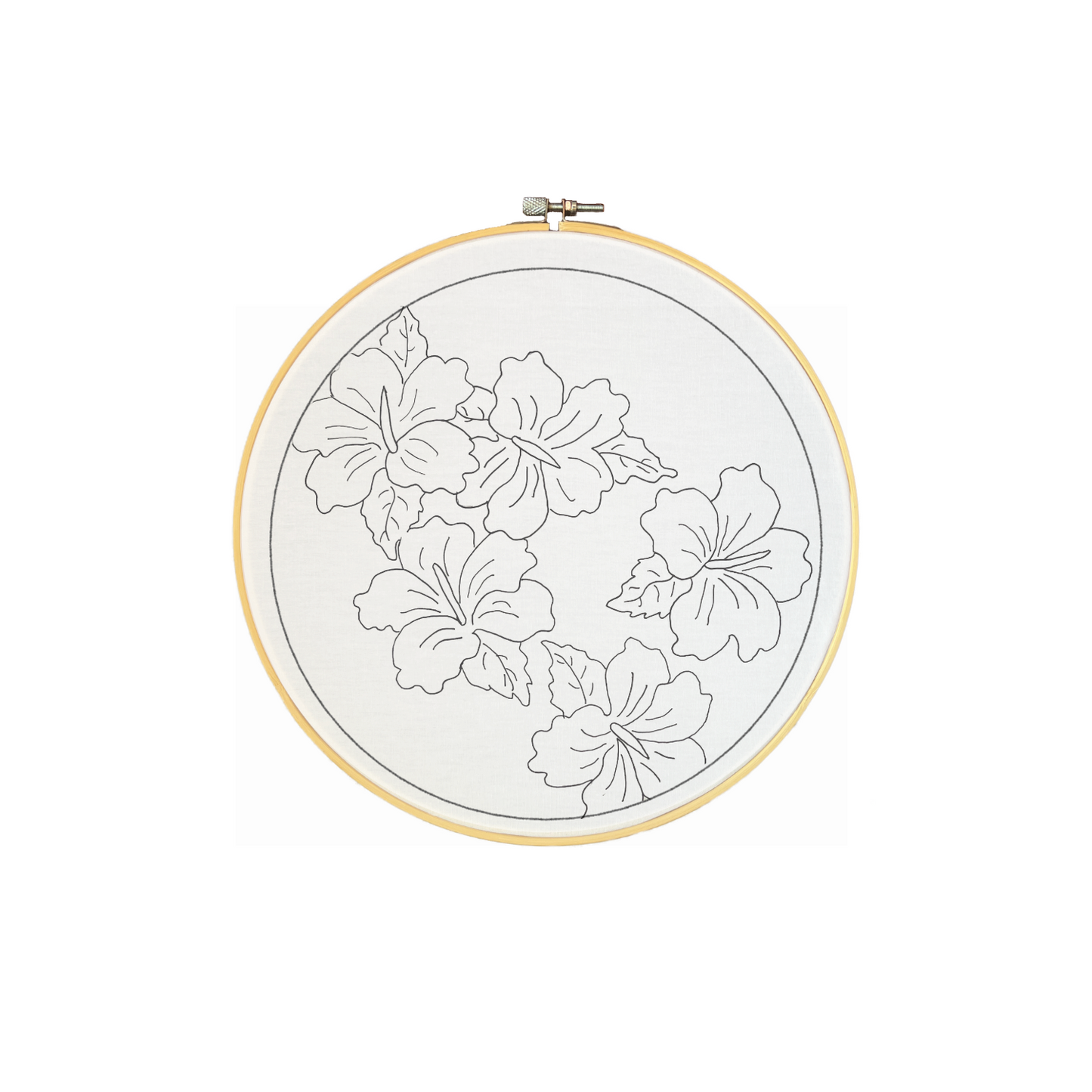 DIY Batik Painting Kit Hibiscus (Hoop)