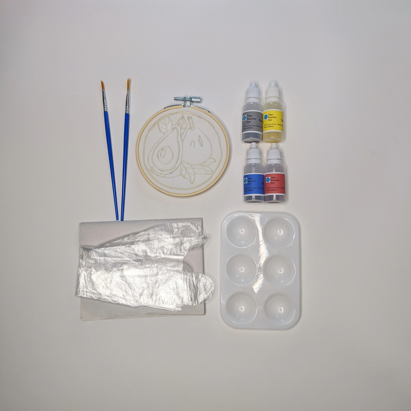 Mini Batik Painting Kits – 4" Hoop | Evergreen Collection