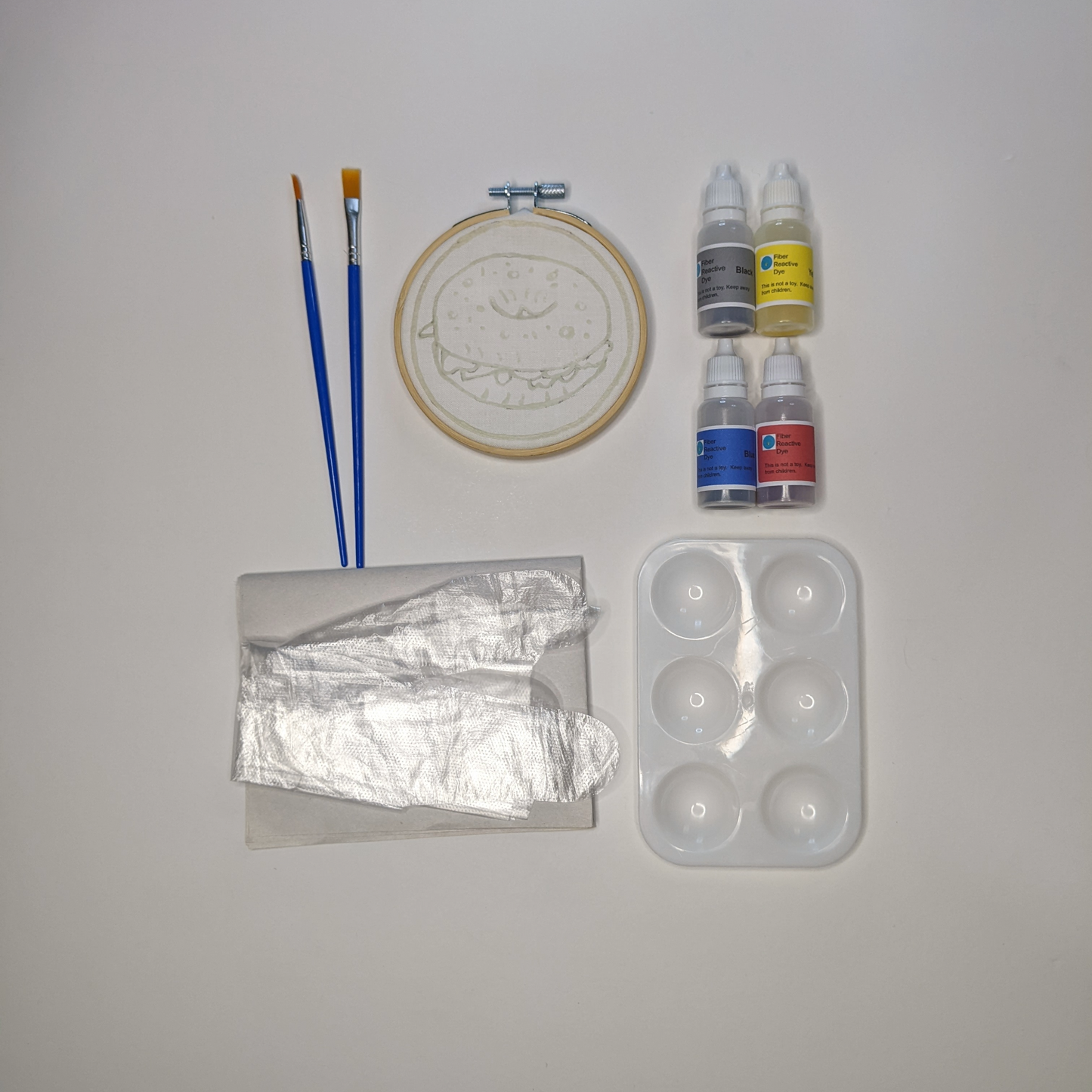 Mini Batik Painting Kits – 4" Hoop | Evergreen Collection