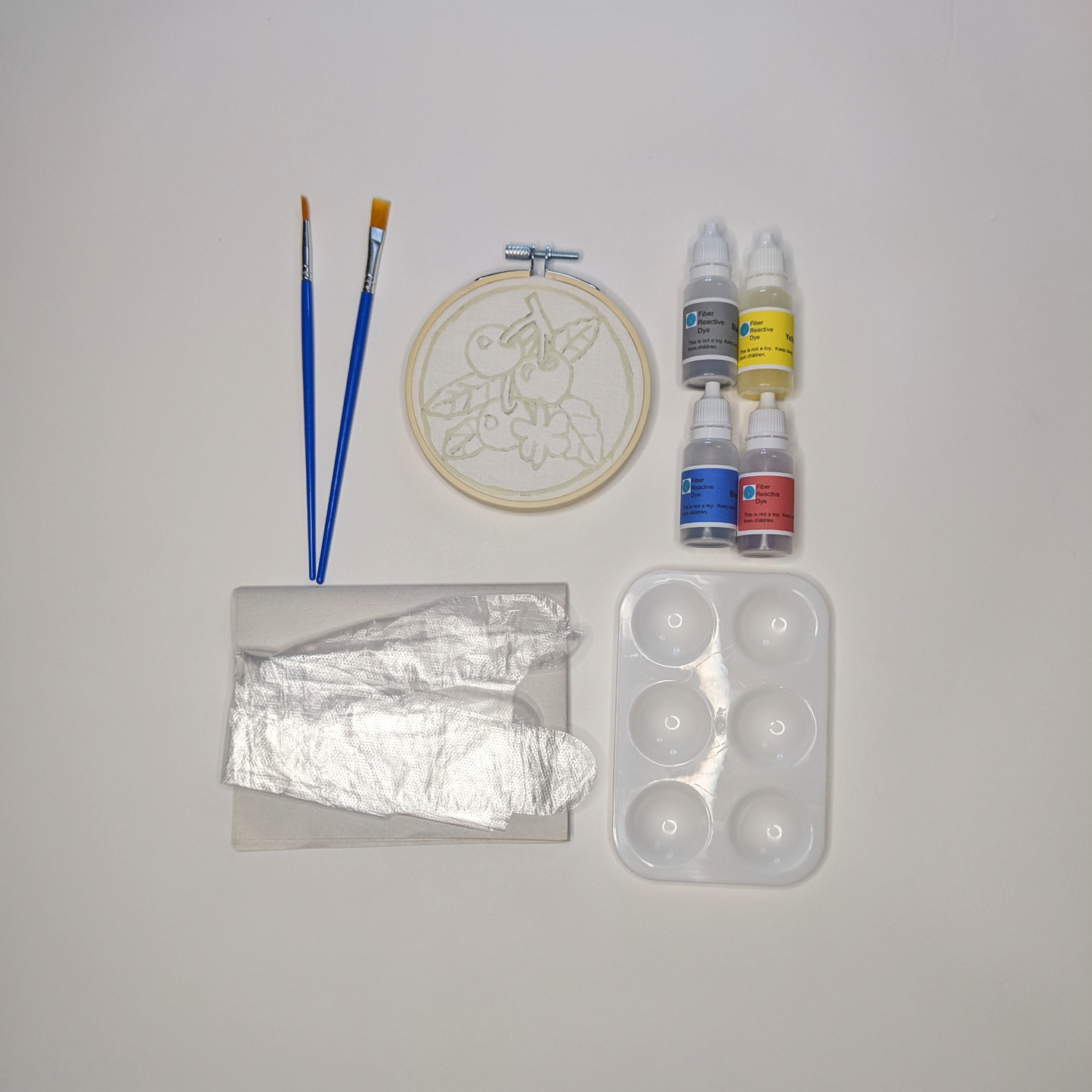 Mini Batik Painting Kits – 4" Hoop | Evergreen Collection