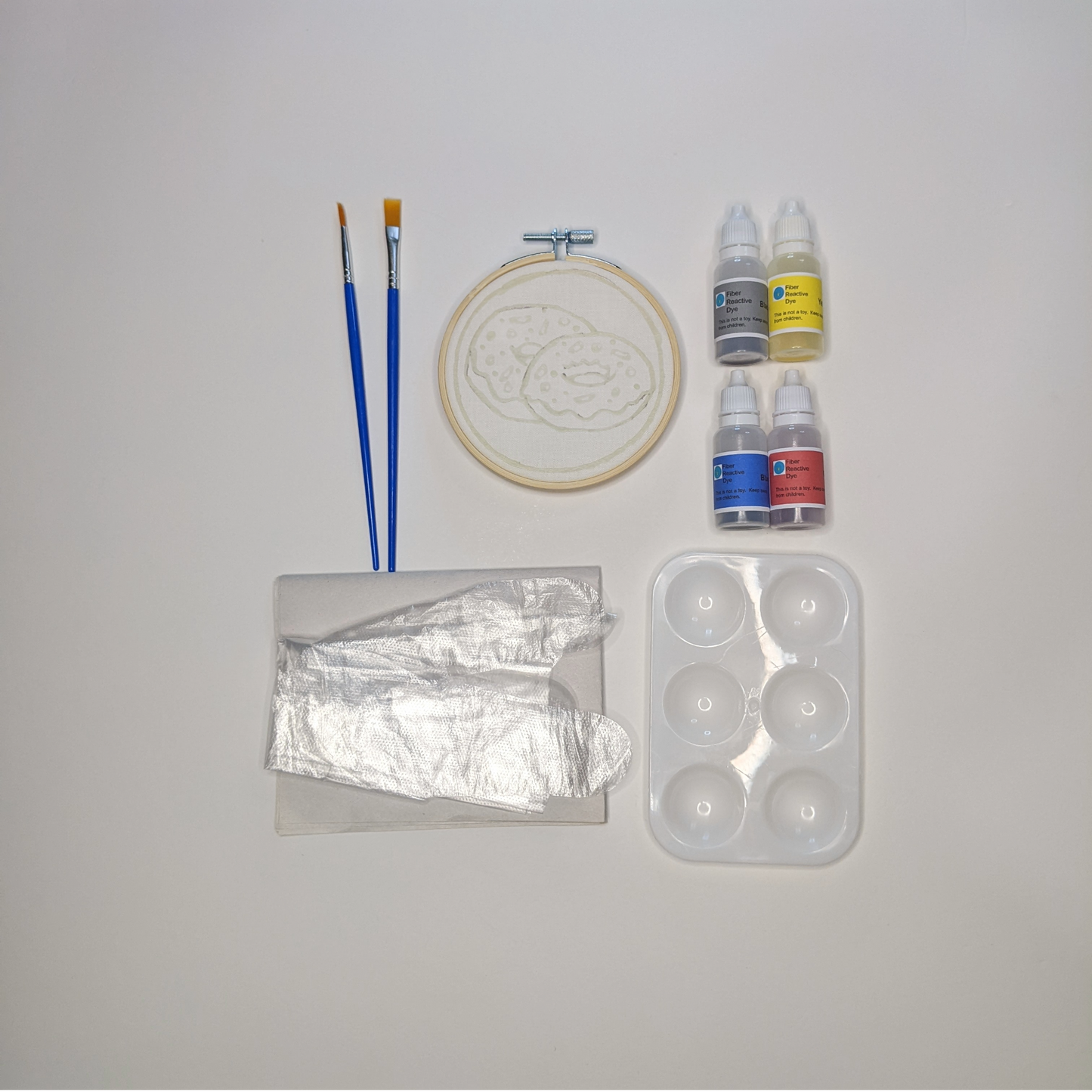 Mini Batik Painting Kits – 4" Hoop | Evergreen Collection