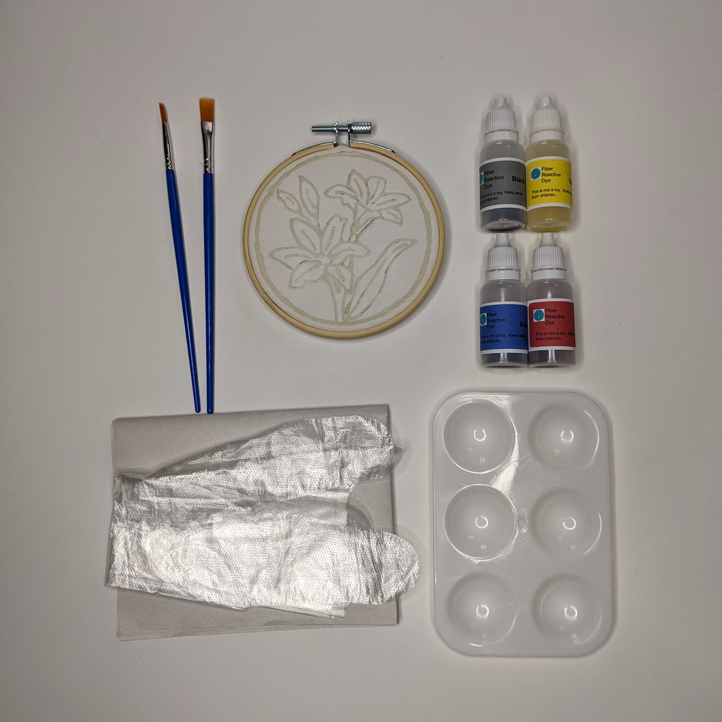 Mini Batik Painting Kits – 4" Hoop | Evergreen Collection