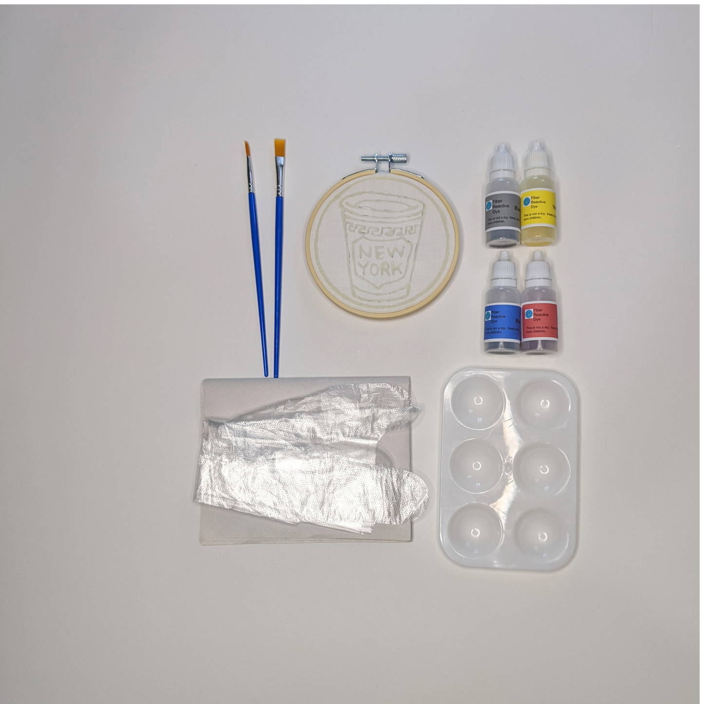 Mini Batik Painting Kits – 4" Hoop | Evergreen Collection