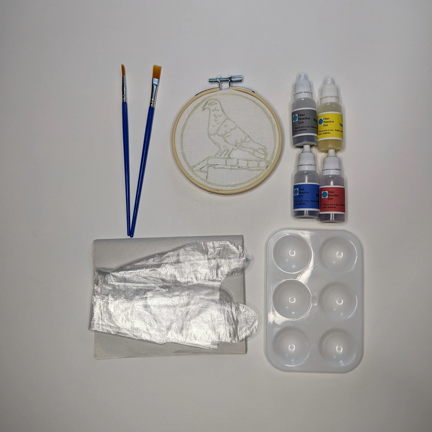 Mini Batik Painting Kits – 4" Hoop | Evergreen Collection