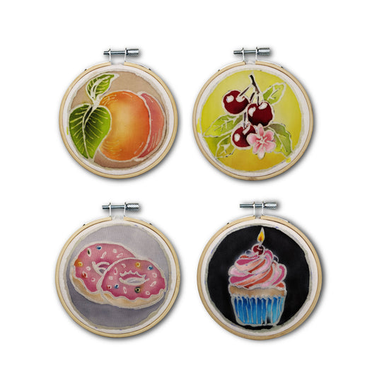 Sweet Life Mini Batik Bundle – 4 Whimsical 4" Hoop Designs