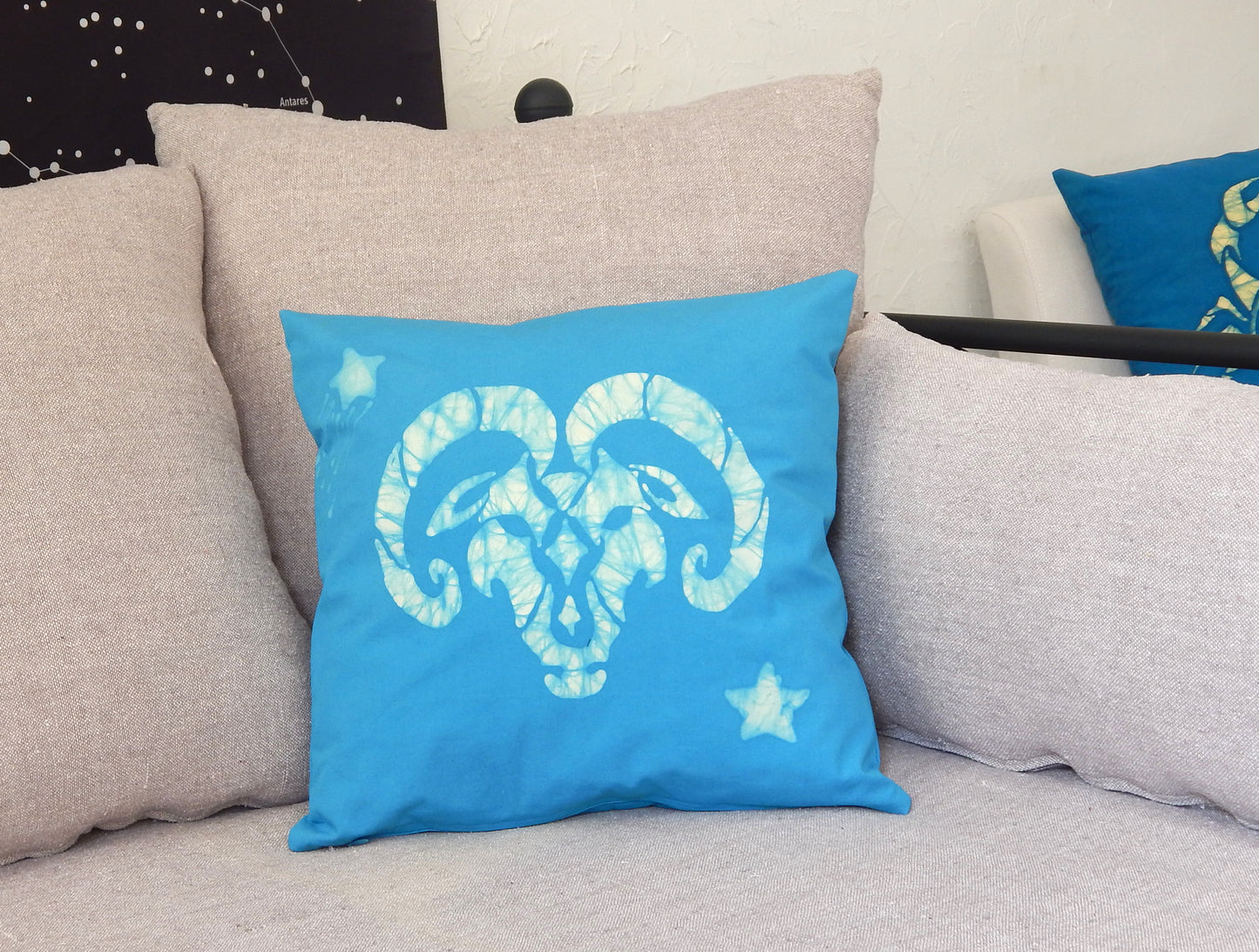 Aries Zodiac Throw Pillow