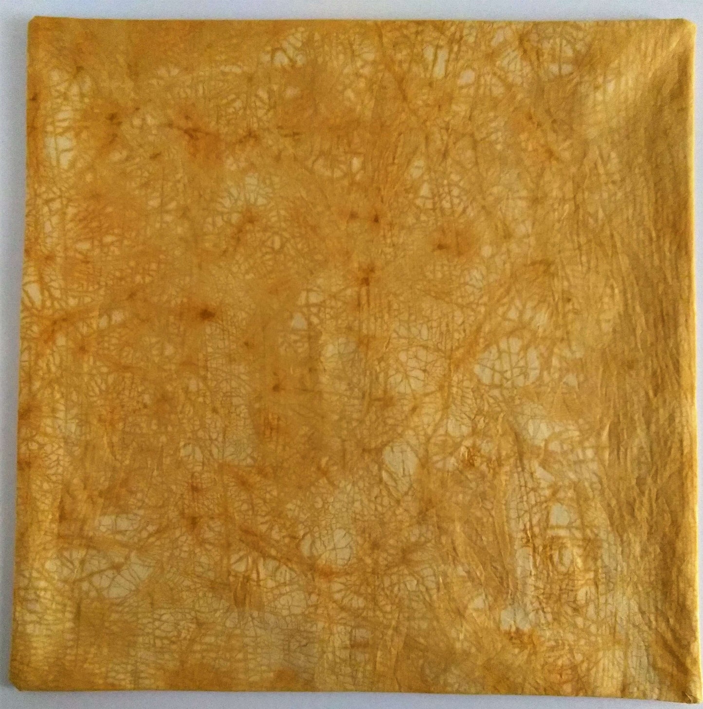 Yellow Crackle Batik Pillow