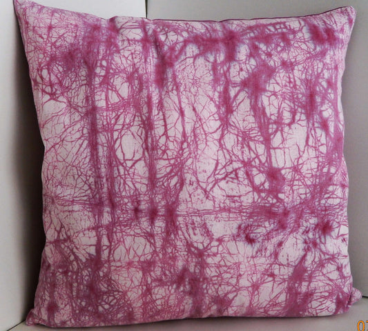 Orchid Crackle Batik Pillow Cover